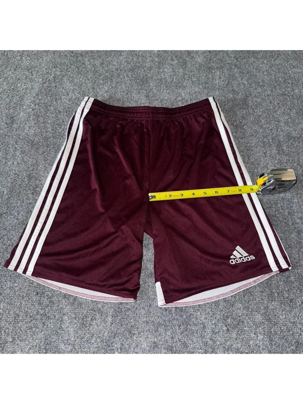 Adidas Burgundy Athletic Soccer Shorts Mens MD Vtg y2k 90s Rare